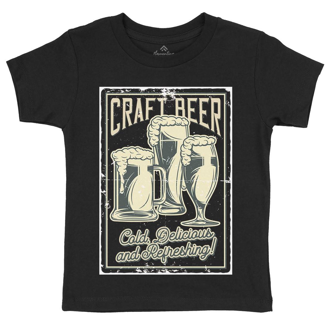 Craft Beer Kids Crew Neck T-Shirt Drinks B281