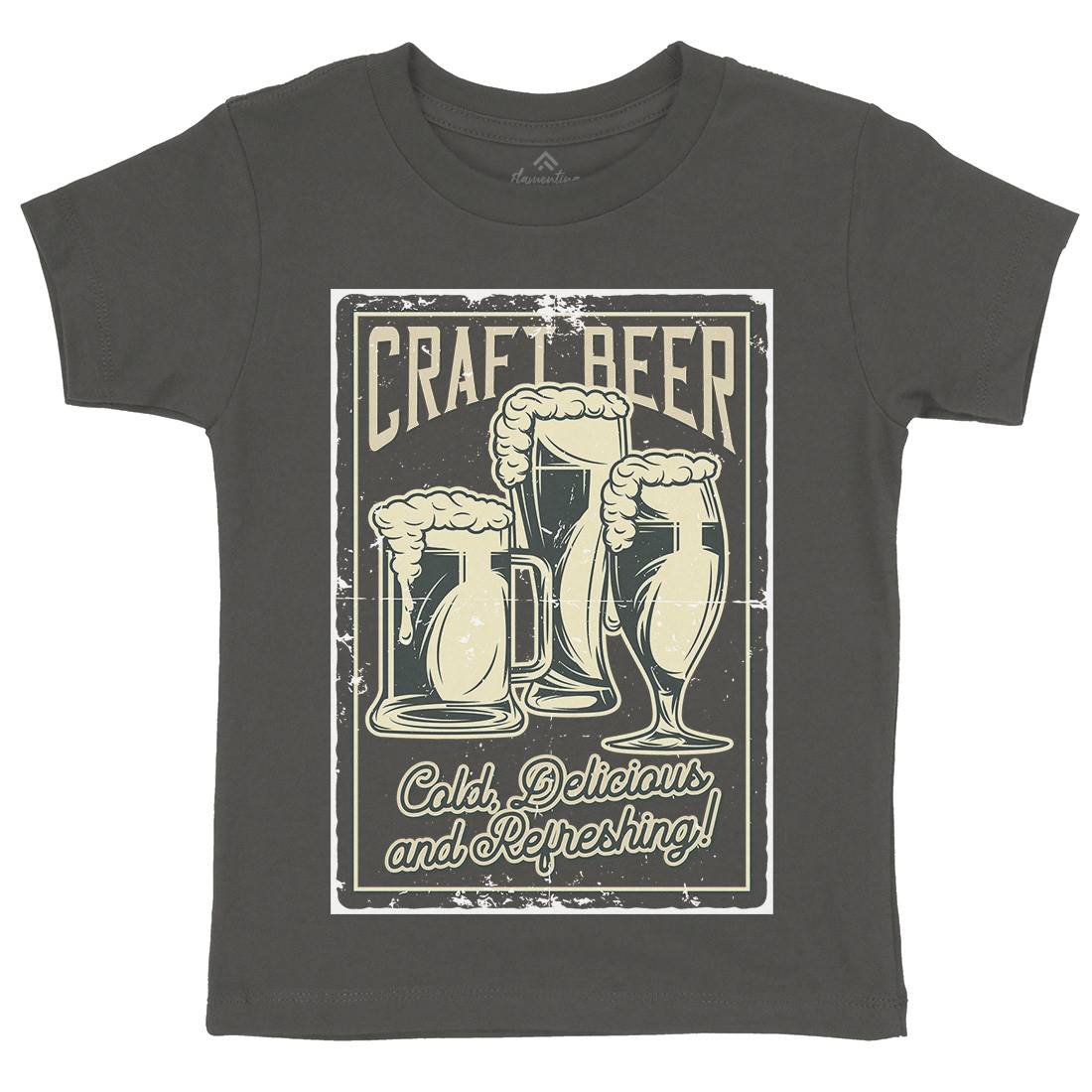 Craft Beer Kids Crew Neck T-Shirt Drinks B281