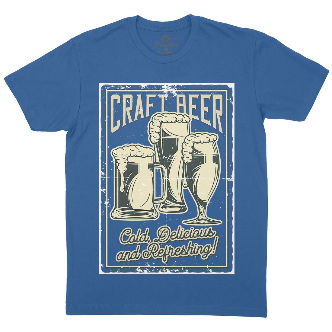 Craft Beer Mens Crew Neck T-Shirt Drinks B281