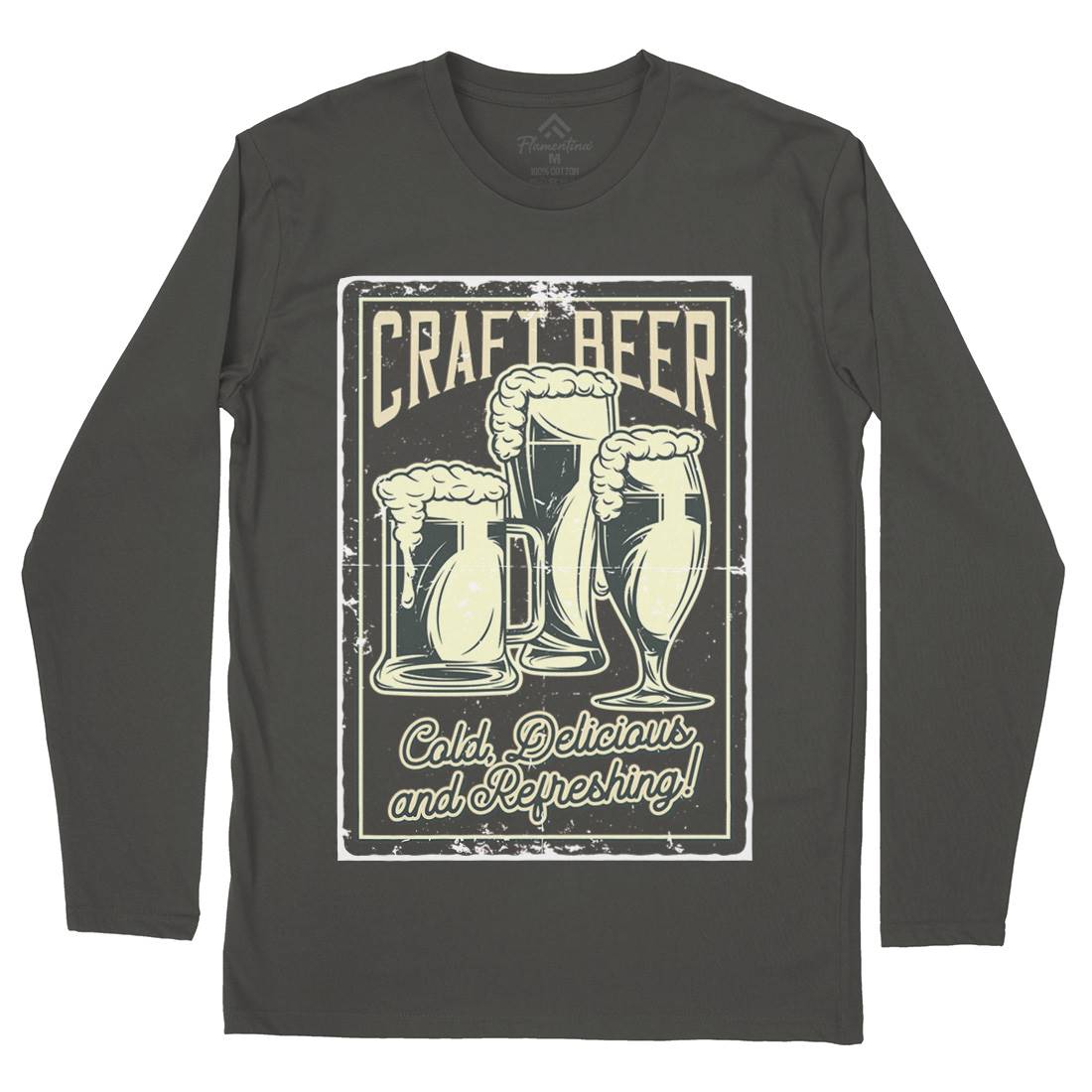 Craft Beer Mens Long Sleeve T-Shirt Drinks B281