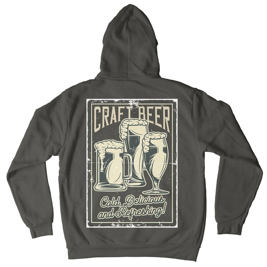 Craft Beer Mens Hoodie With Pocket Drinks B281