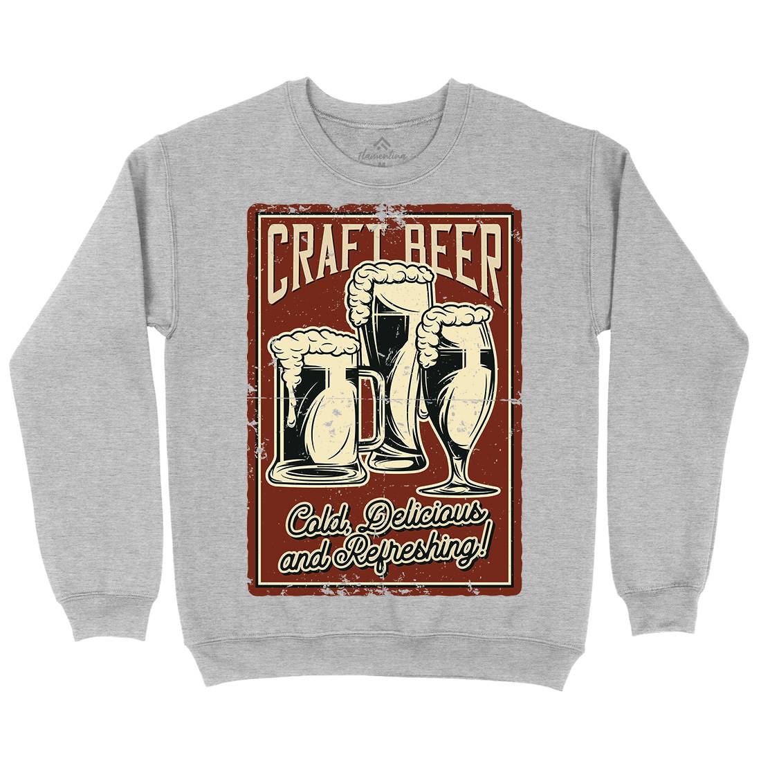 Craft Beer Mens Crew Neck Sweatshirt Drinks B281