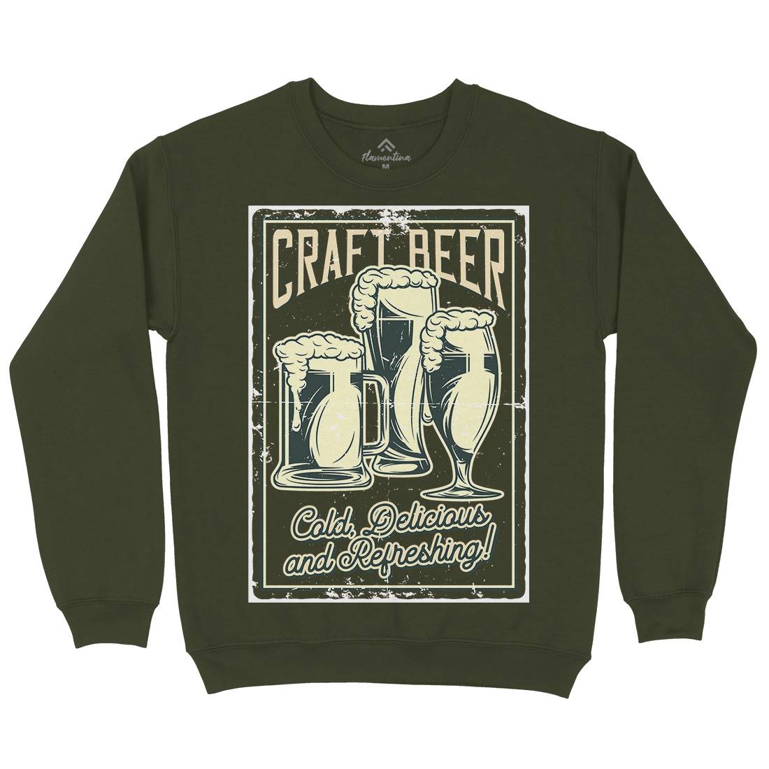 Craft Beer Mens Crew Neck Sweatshirt Drinks B281