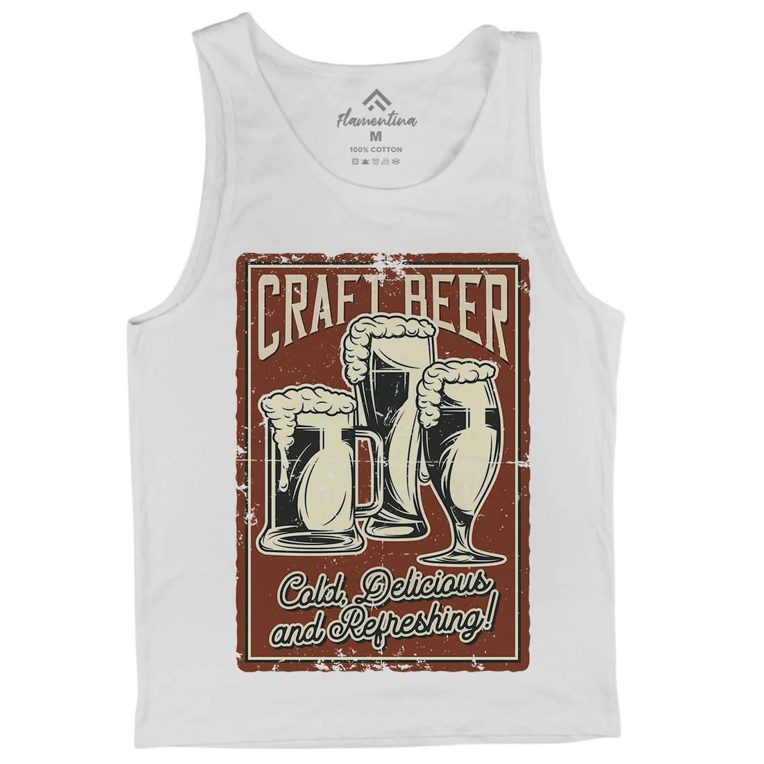 Craft Beer Mens Tank Top Vest Drinks B281