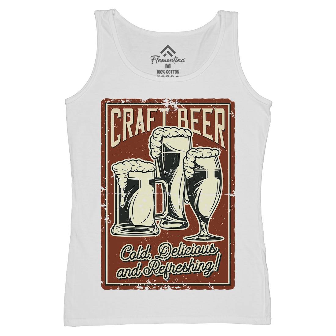 Craft Beer Womens Organic Tank Top Vest Drinks B281