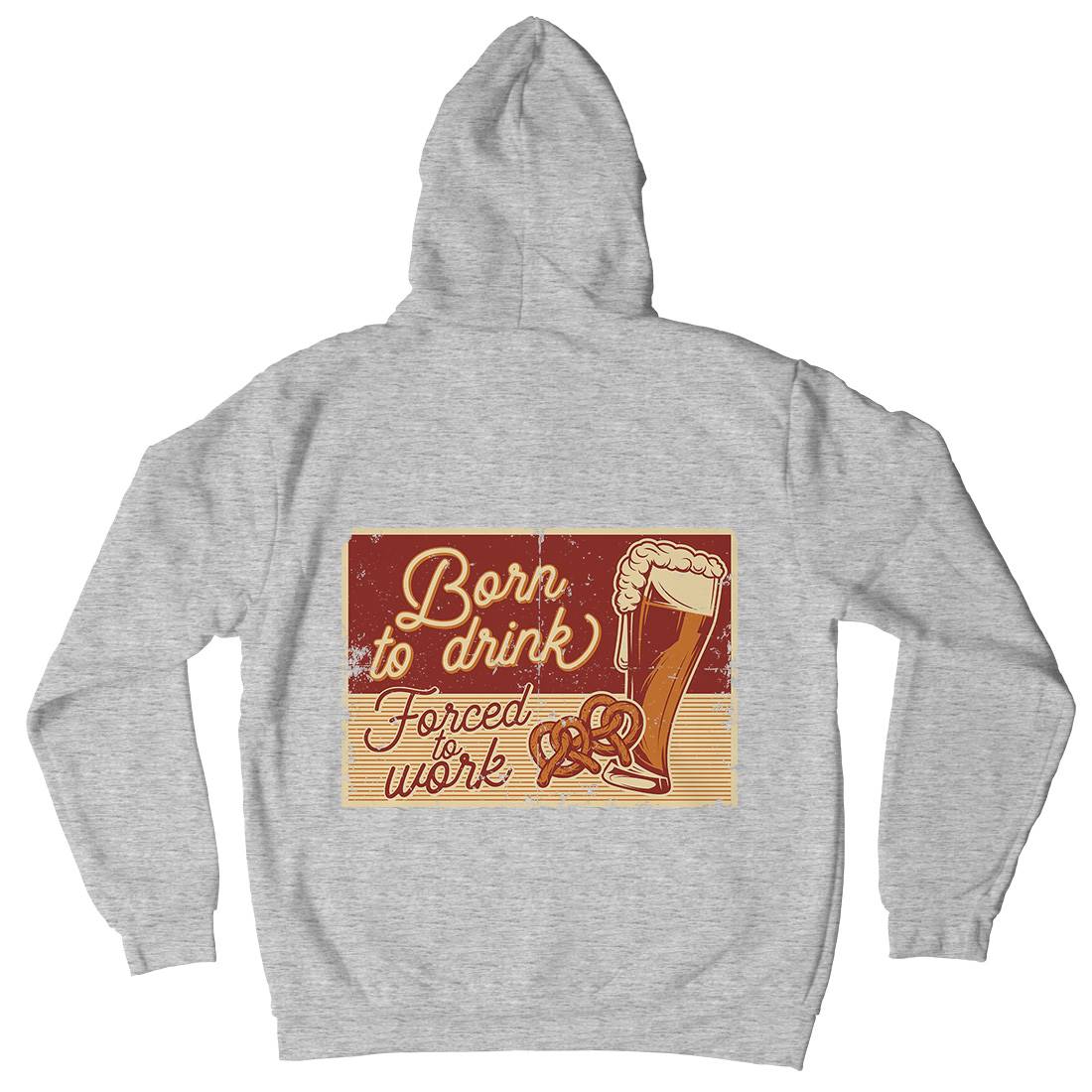 Born To Drink Beer Mens Hoodie With Pocket Drinks B282