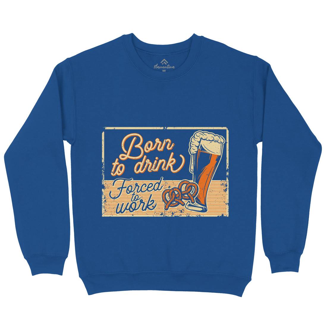 Born To Drink Beer Kids Crew Neck Sweatshirt Drinks B282