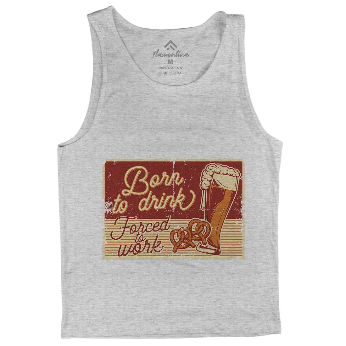 Born To Drink Beer Mens Tank Top Vest Drinks B282