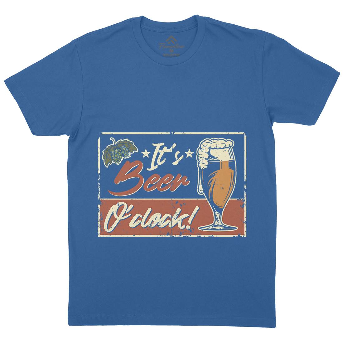 It&#39;s Beer O&#39;Clock Mens Crew Neck T-Shirt Drinks B283