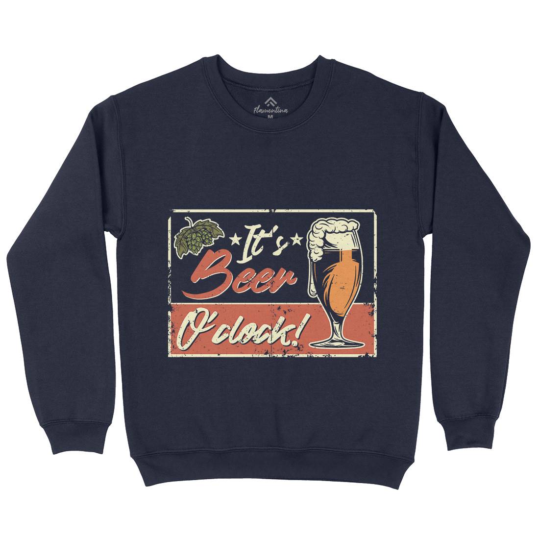 It&#39;s Beer O&#39;Clock Kids Crew Neck Sweatshirt Drinks B283
