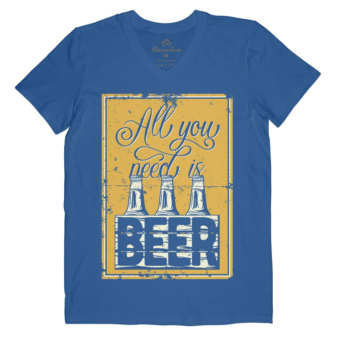 All You Need Is Beer Mens V-Neck T-Shirt Drinks B284