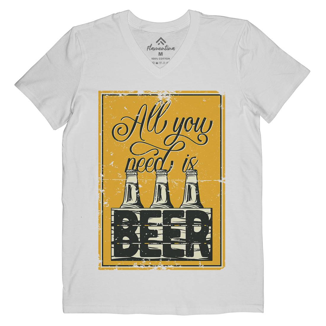 All You Need Is Beer Mens V-Neck T-Shirt Drinks B284