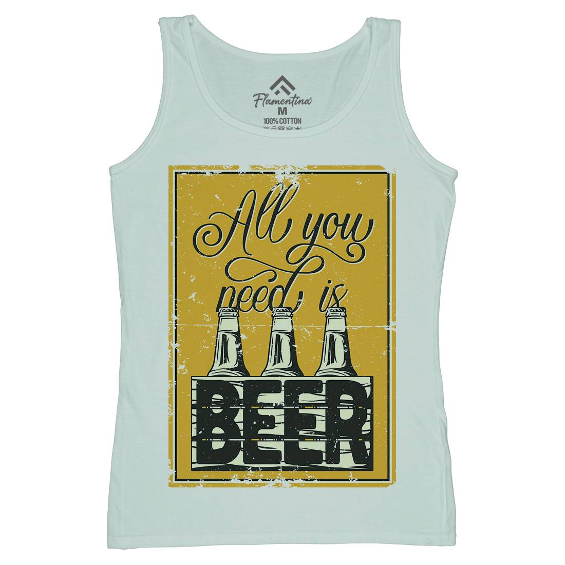 All You Need Is Beer Womens Organic Tank Top Vest Drinks B284