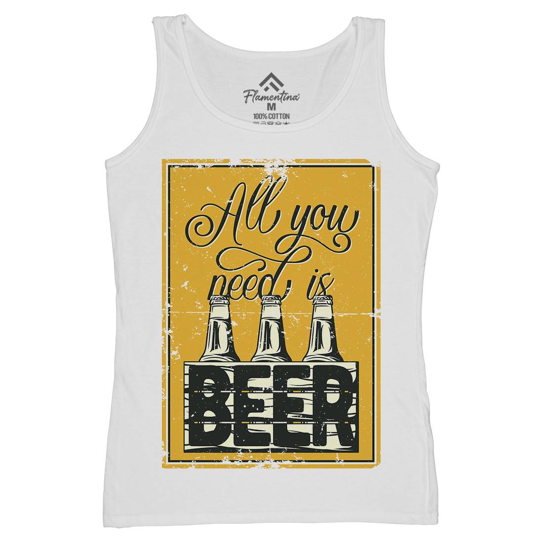 All You Need Is Beer Womens Organic Tank Top Vest Drinks B284