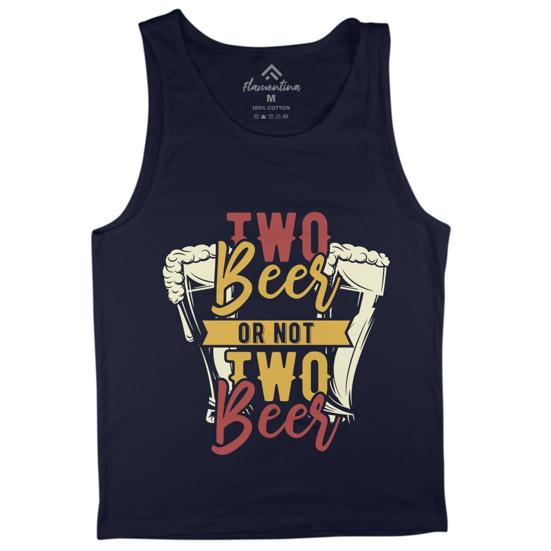 Two Beers Or Not Mens Tank Top Vest Drinks B285