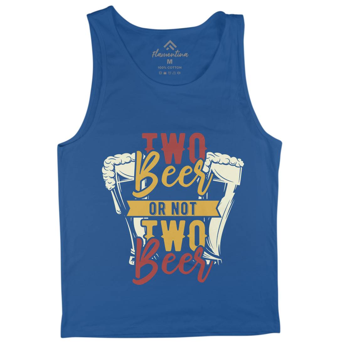 Two Beers Or Not Mens Tank Top Vest Drinks B285