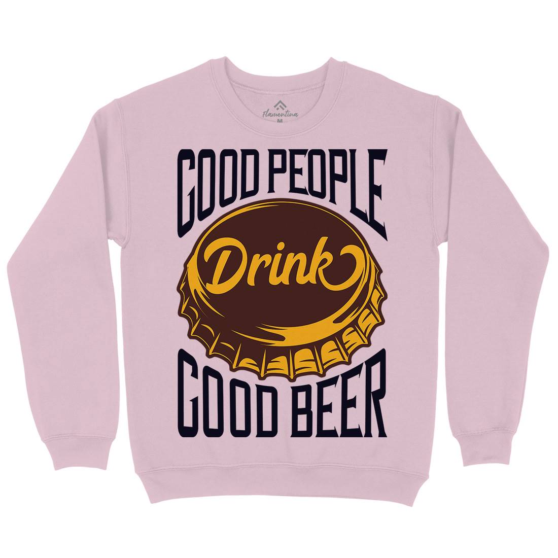Good People Drink Beer Kids Crew Neck Sweatshirt Drinks B287