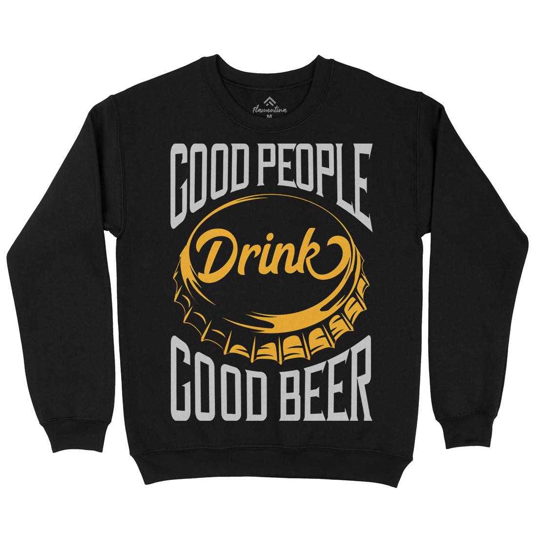 Good People Drink Beer Kids Crew Neck Sweatshirt Drinks B287