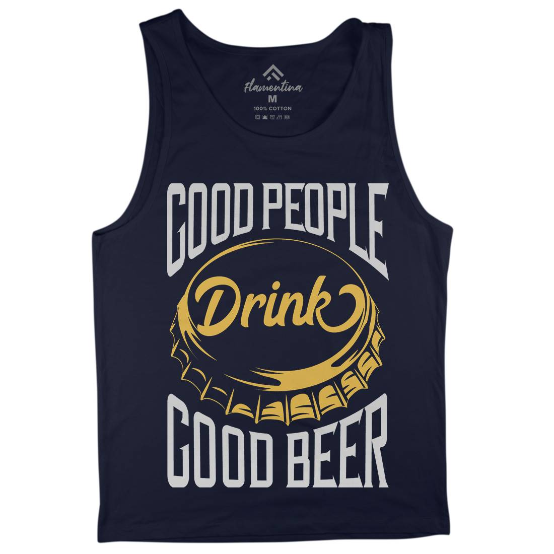 Good People Drink Beer Mens Tank Top Vest Drinks B287