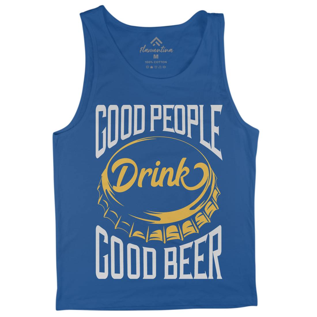 Good People Drink Beer Mens Tank Top Vest Drinks B287