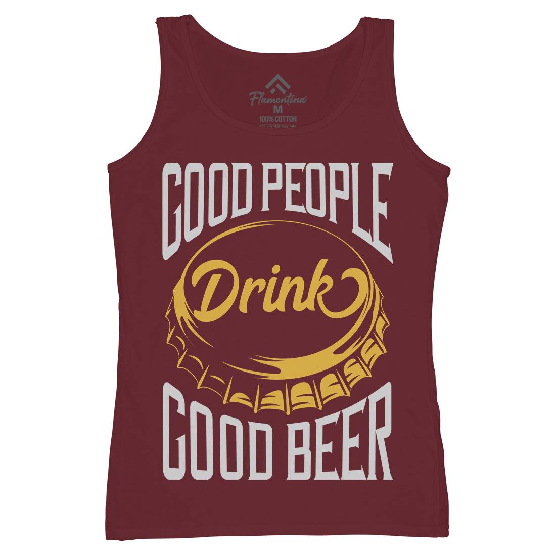 Good People Drink Beer Womens Organic Tank Top Vest Drinks B287