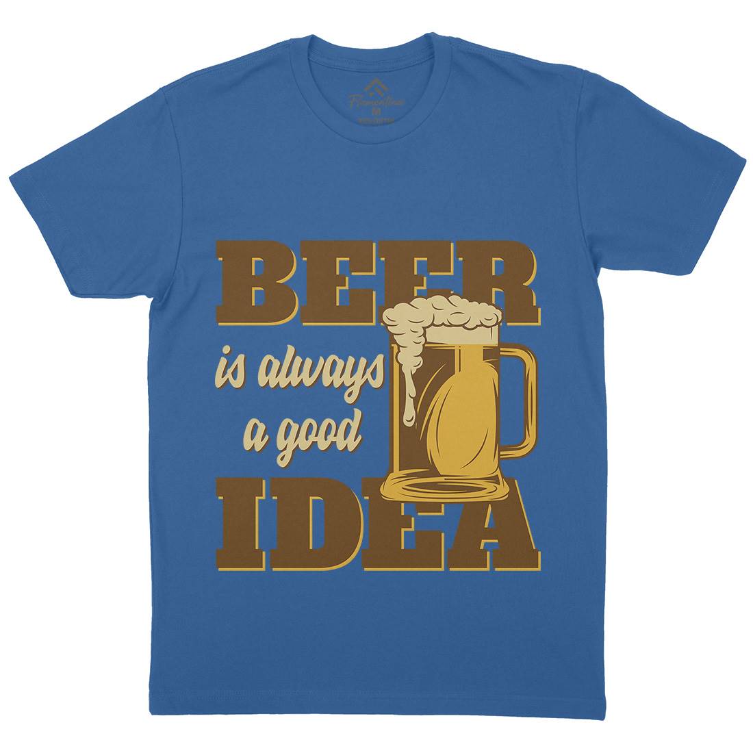 Beer Good Idea Mens Crew Neck T-Shirt Drinks B288