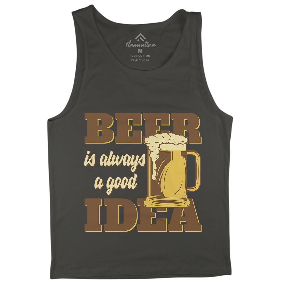 Beer Good Idea Mens Tank Top Vest Drinks B288