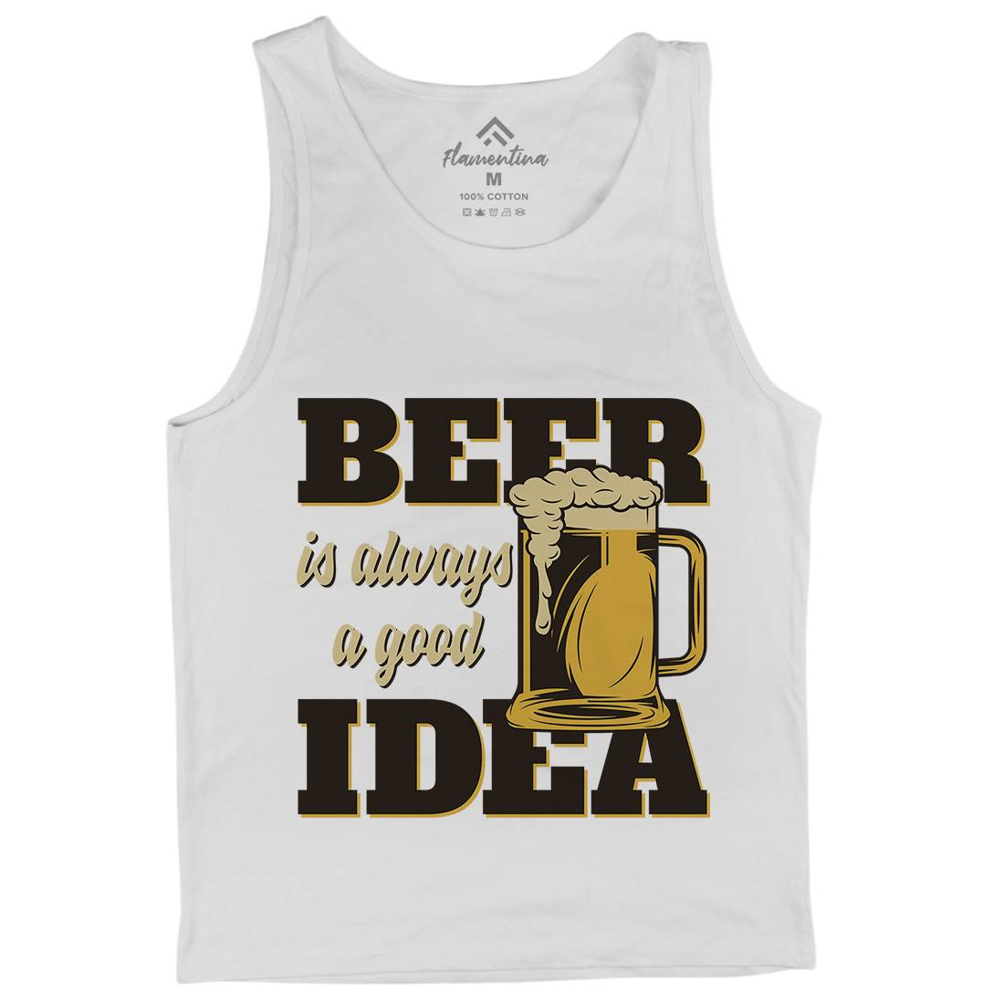 Beer Good Idea Mens Tank Top Vest Drinks B288