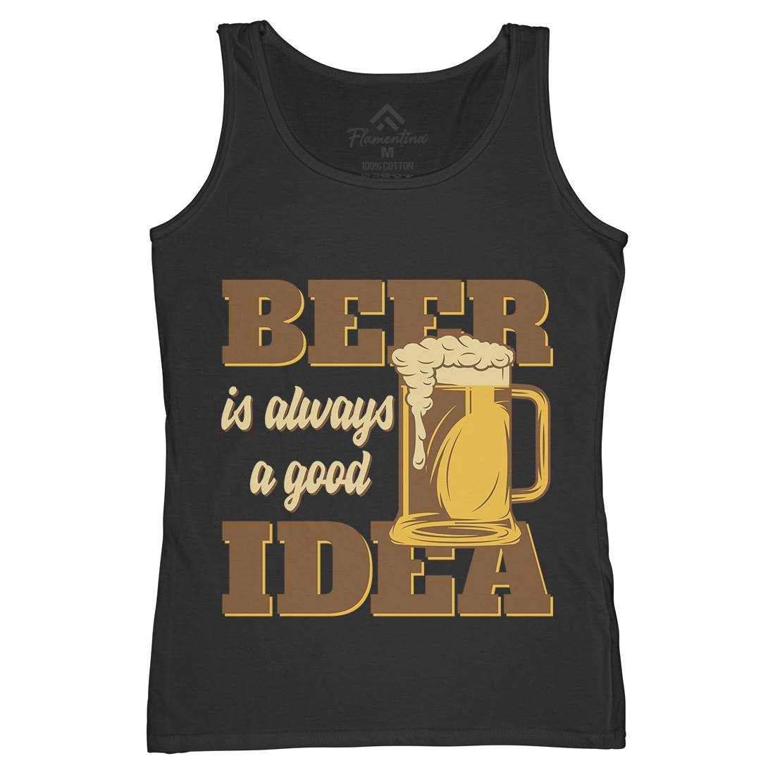 Beer Good Idea Womens Organic Tank Top Vest Drinks B288