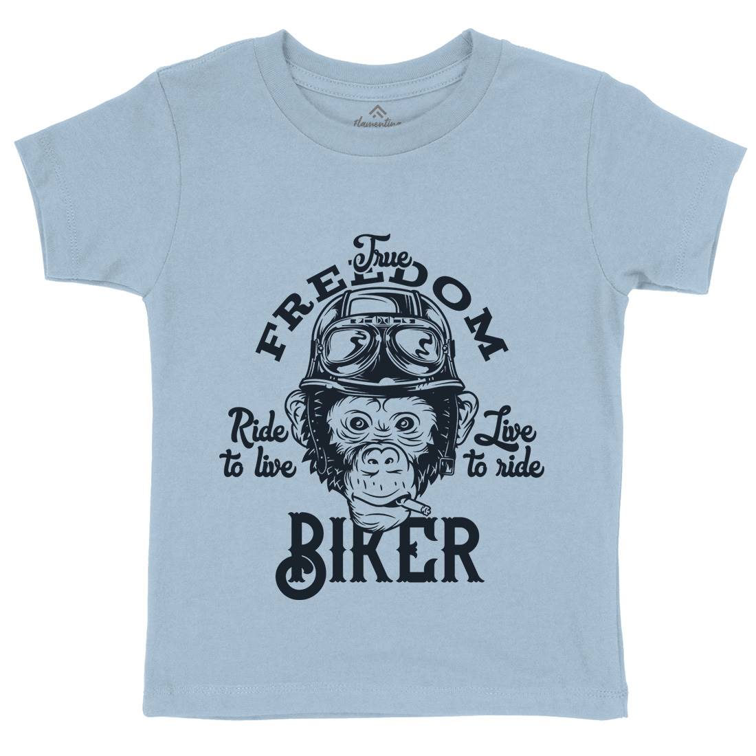 Biker Kids Crew Neck T-Shirt Motorcycles B289