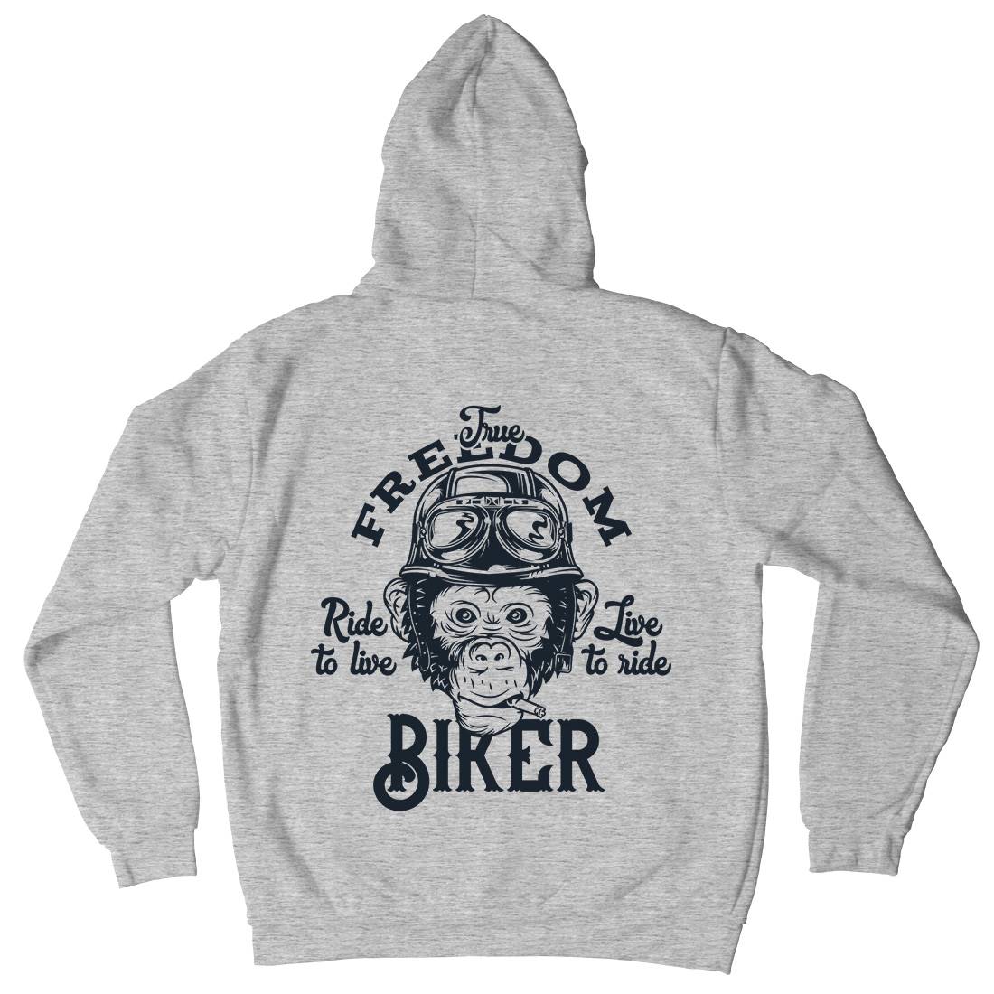 Biker Mens Hoodie With Pocket Motorcycles B289