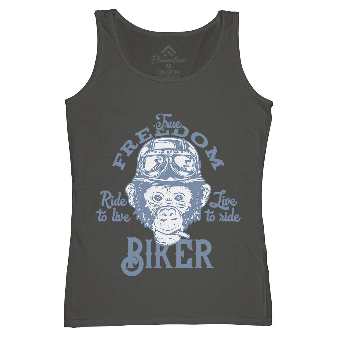 Biker Womens Organic Tank Top Vest Motorcycles B289