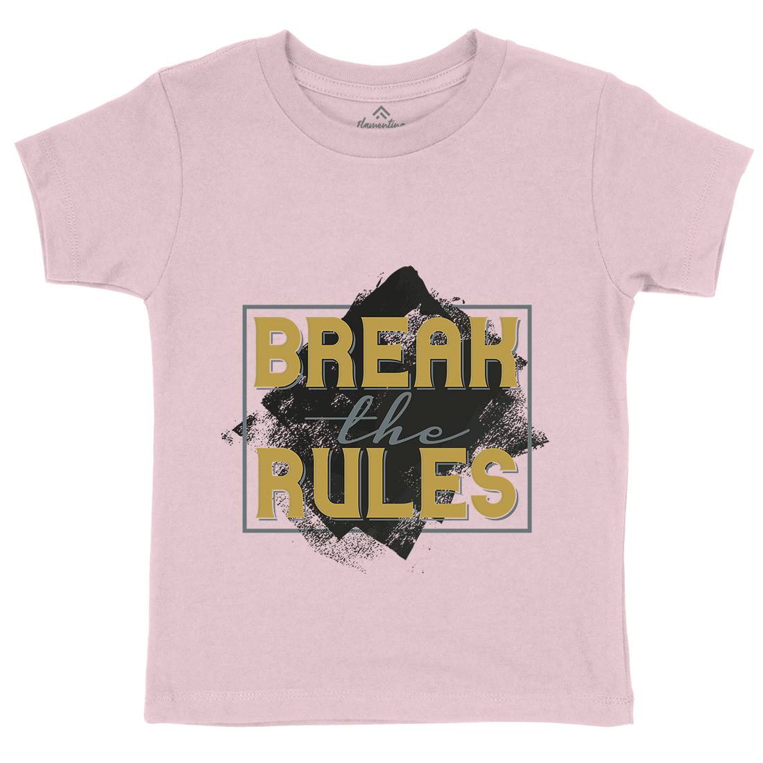 Break The Rules Kids Crew Neck T-Shirt Retro B291