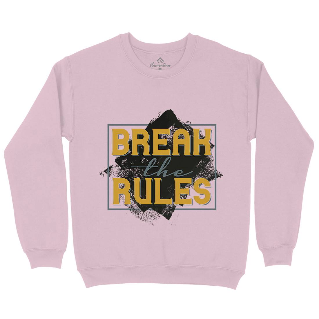 Break The Rules Kids Crew Neck Sweatshirt Retro B291
