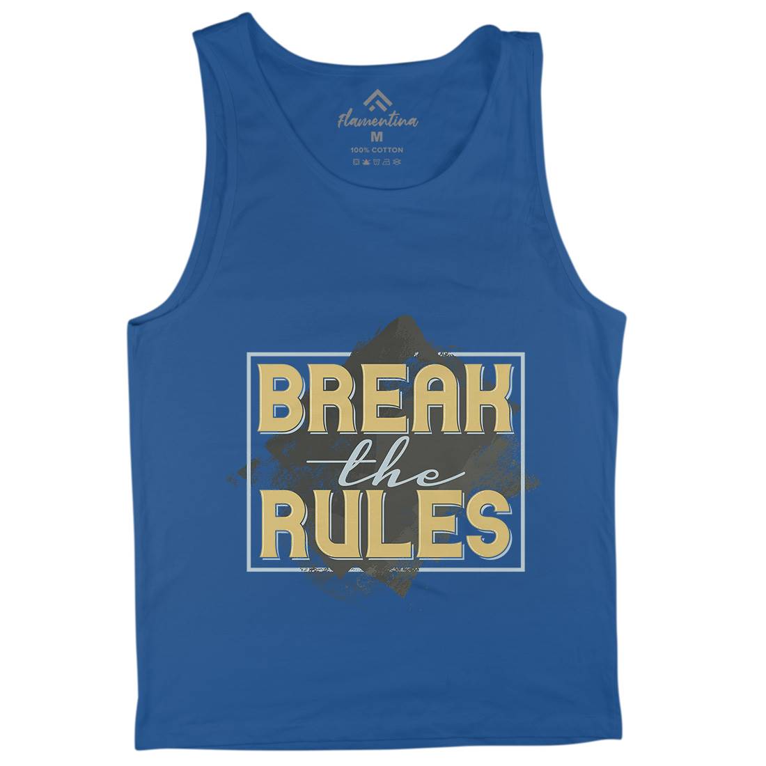Break The Rules Mens Tank Top Vest Retro B291