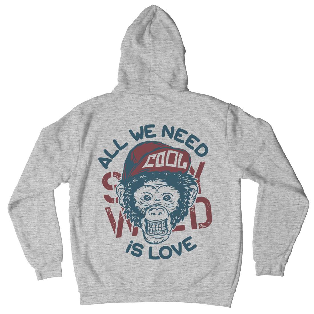 Cool Monkey Mens Hoodie With Pocket Animals B293