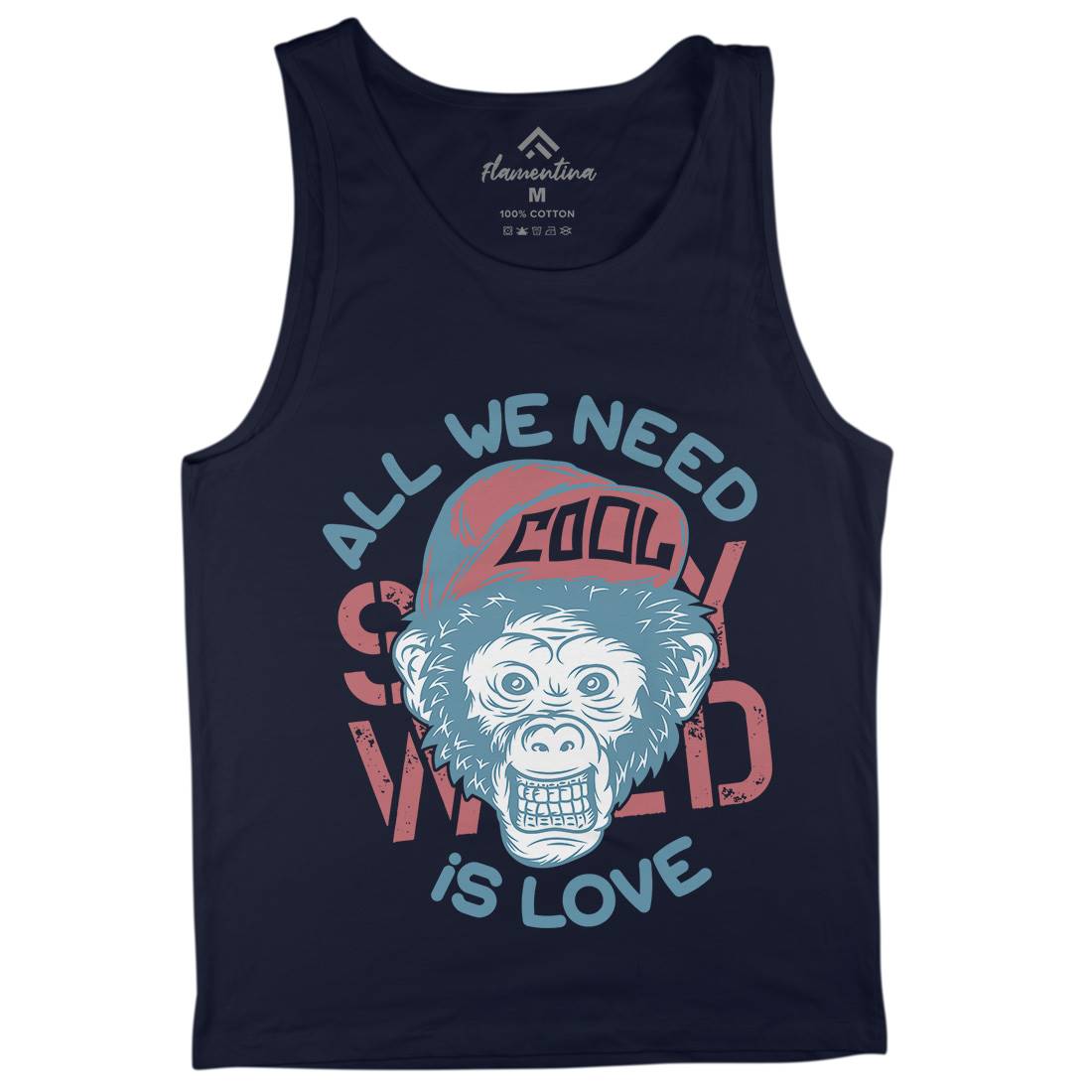 Cool Monkey Mens Tank Top Vest Animals B293