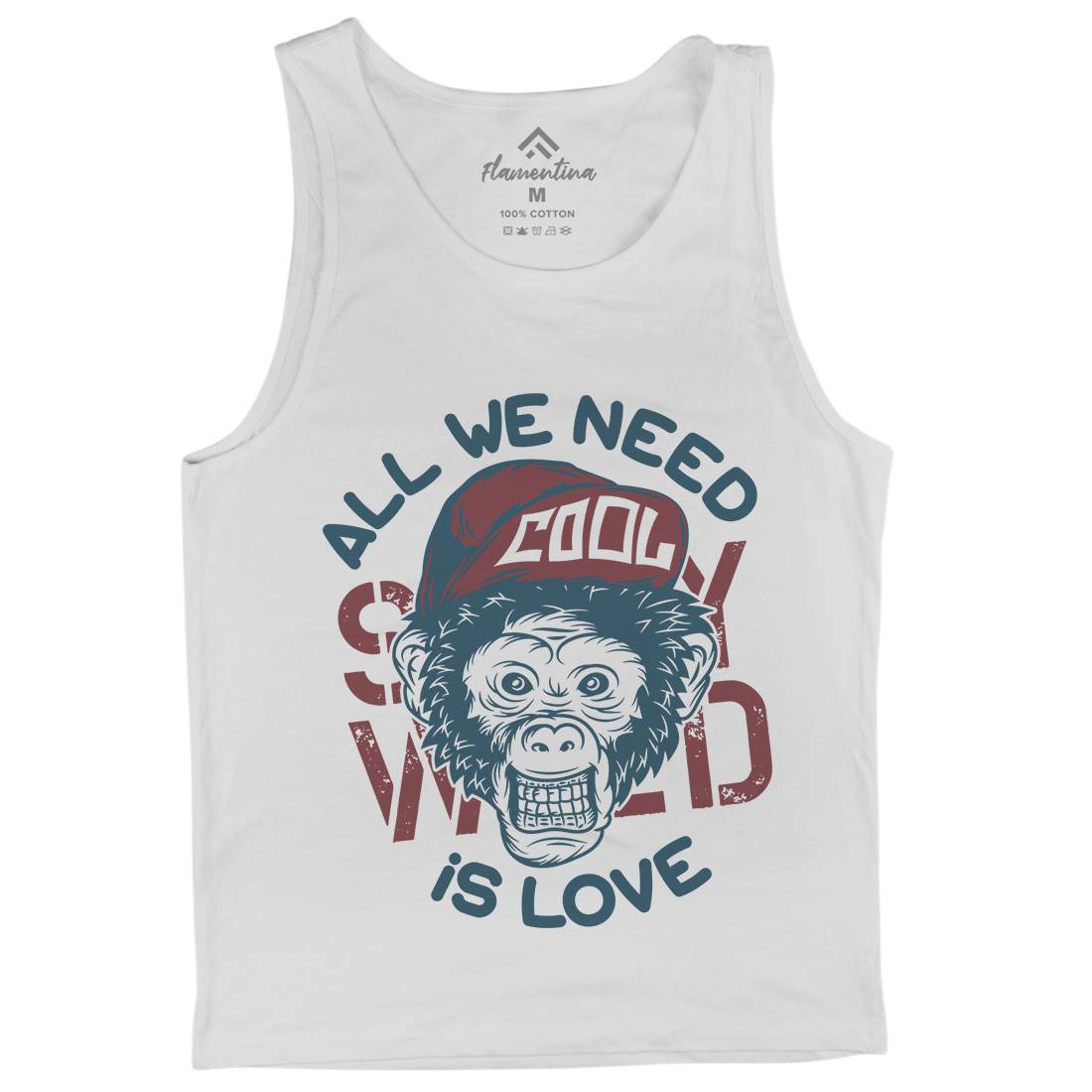 Cool Monkey Mens Tank Top Vest Animals B293