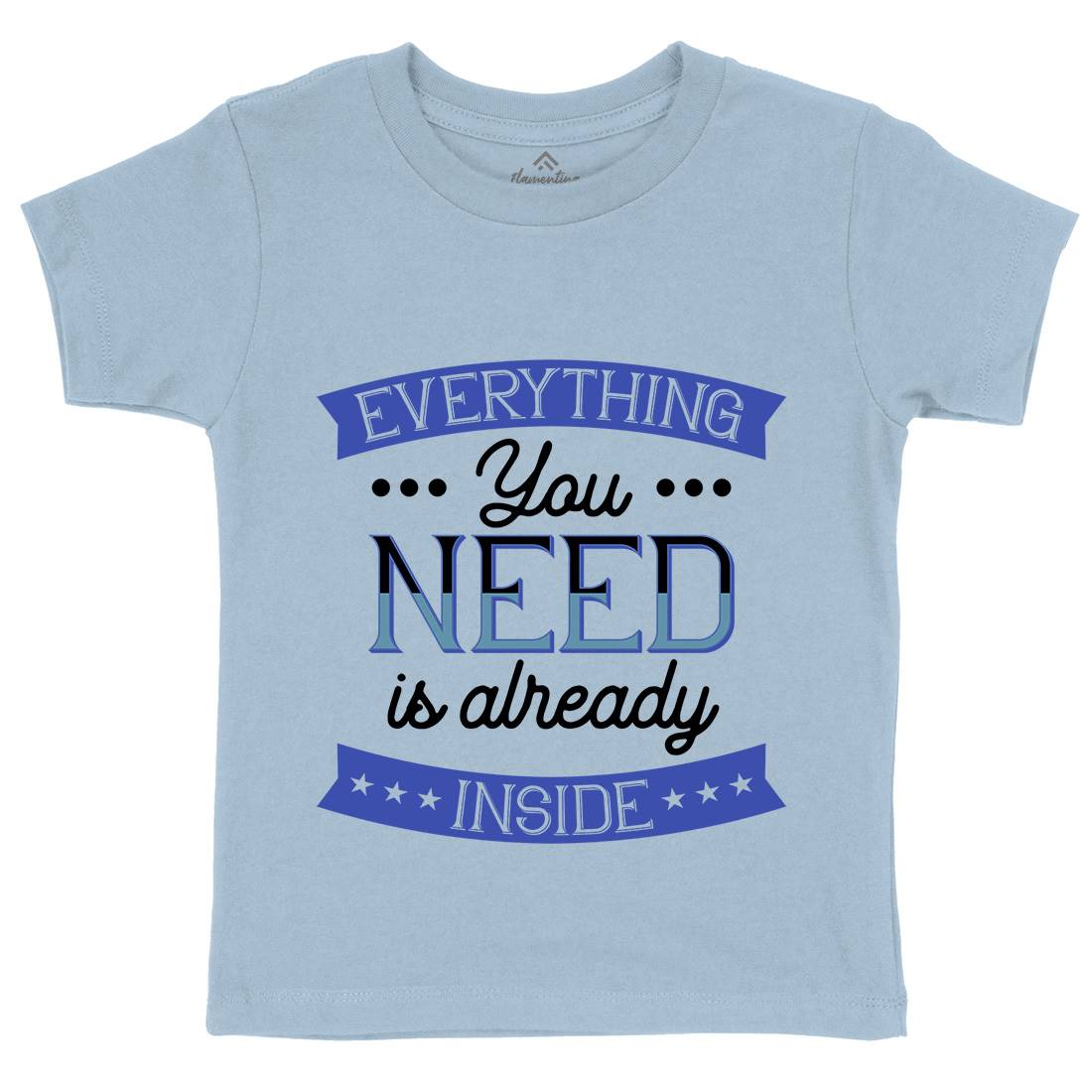 Everything You Need Kids Crew Neck T-Shirt Retro B294