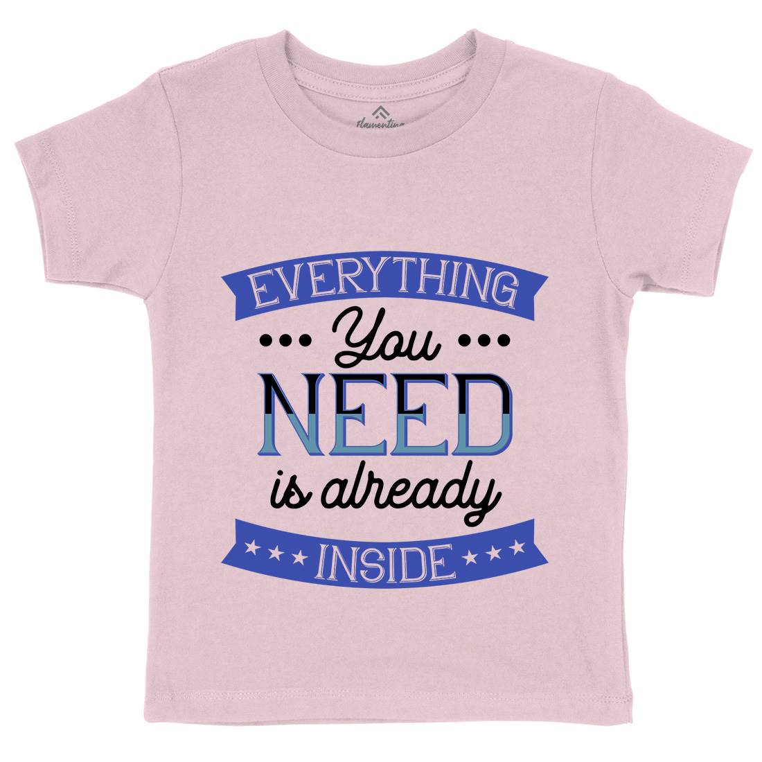 Everything You Need Kids Organic Crew Neck T-Shirt Retro B294