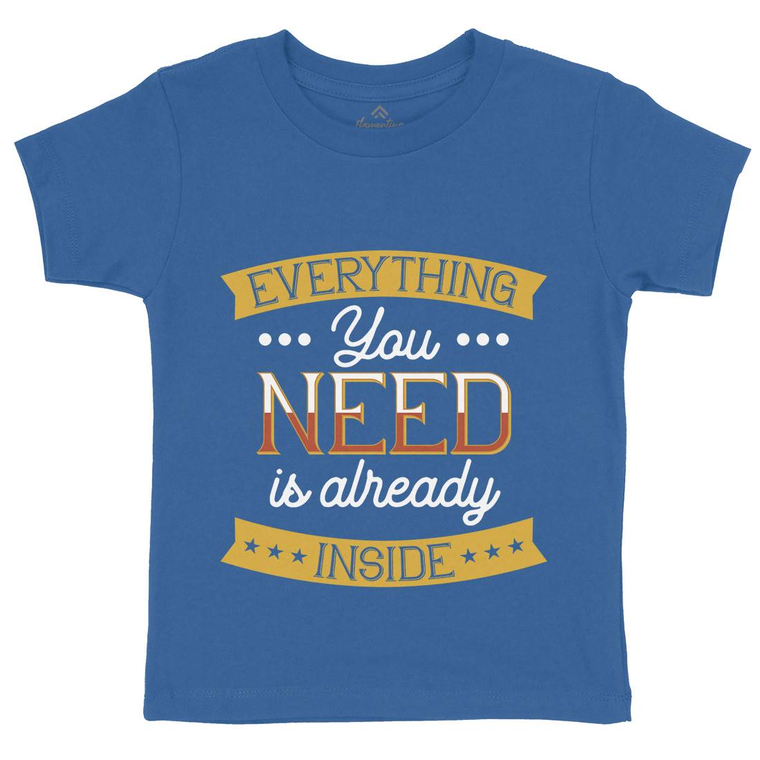 Everything You Need Kids Crew Neck T-Shirt Retro B294