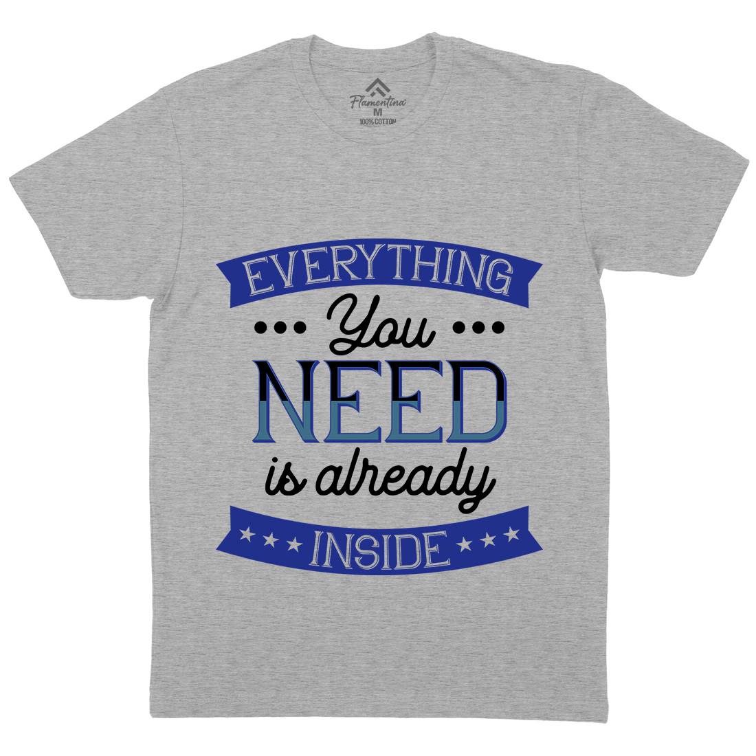 Everything You Need Mens Crew Neck T-Shirt Retro B294