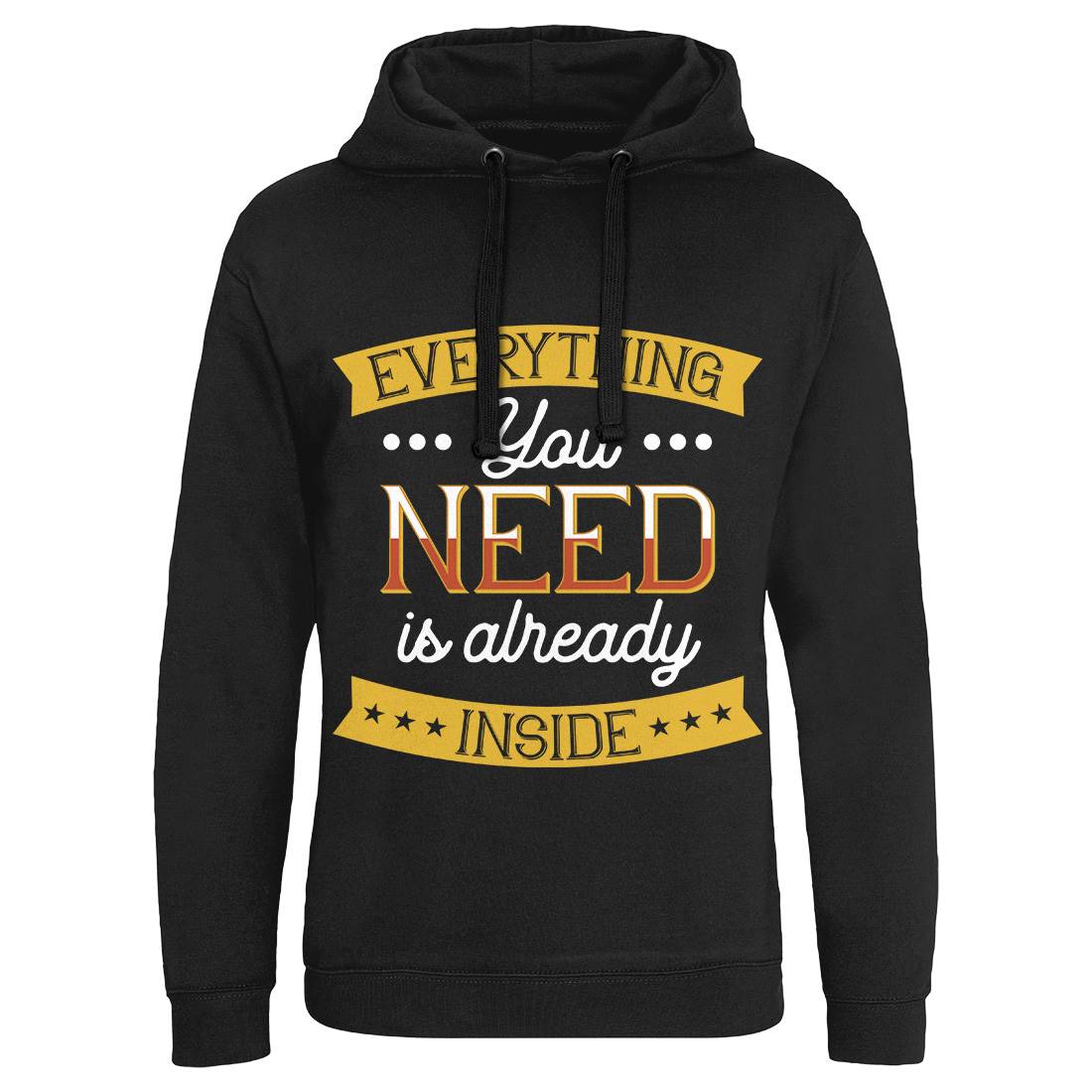 Everything You Need Mens Hoodie Without Pocket Retro B294