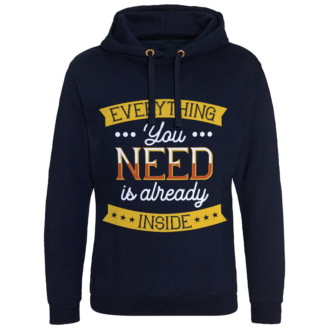 Everything You Need Mens Hoodie Without Pocket Retro B294