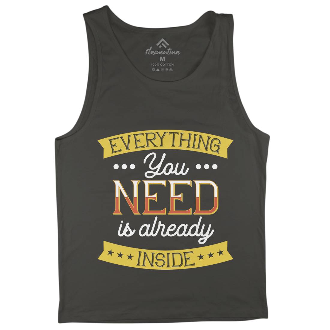 Everything You Need Mens Tank Top Vest Retro B294