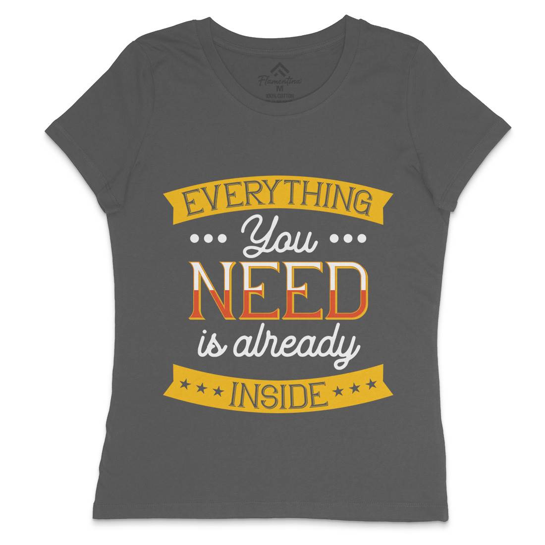 Everything You Need Womens Crew Neck T-Shirt Retro B294