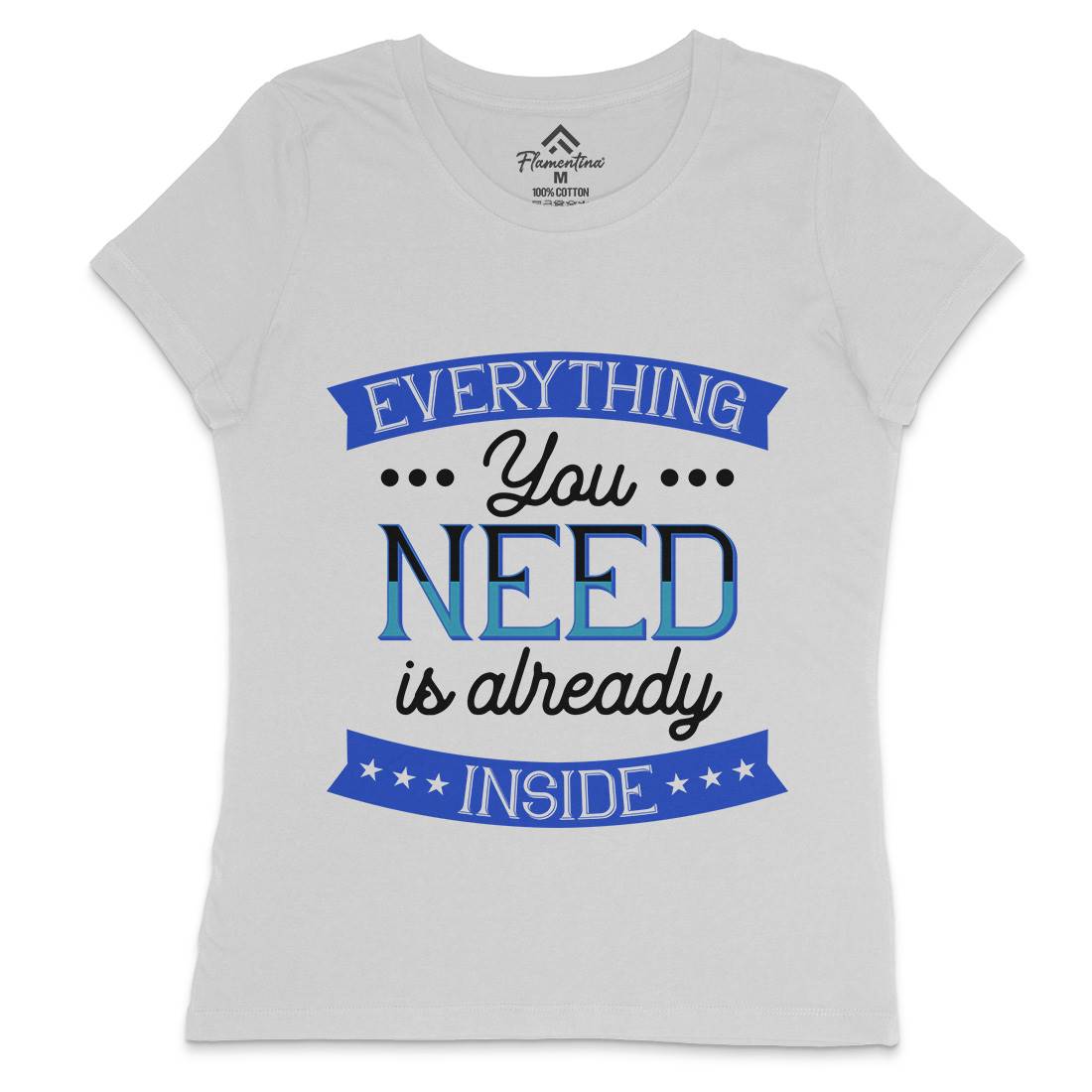 Everything You Need Womens Crew Neck T-Shirt Retro B294