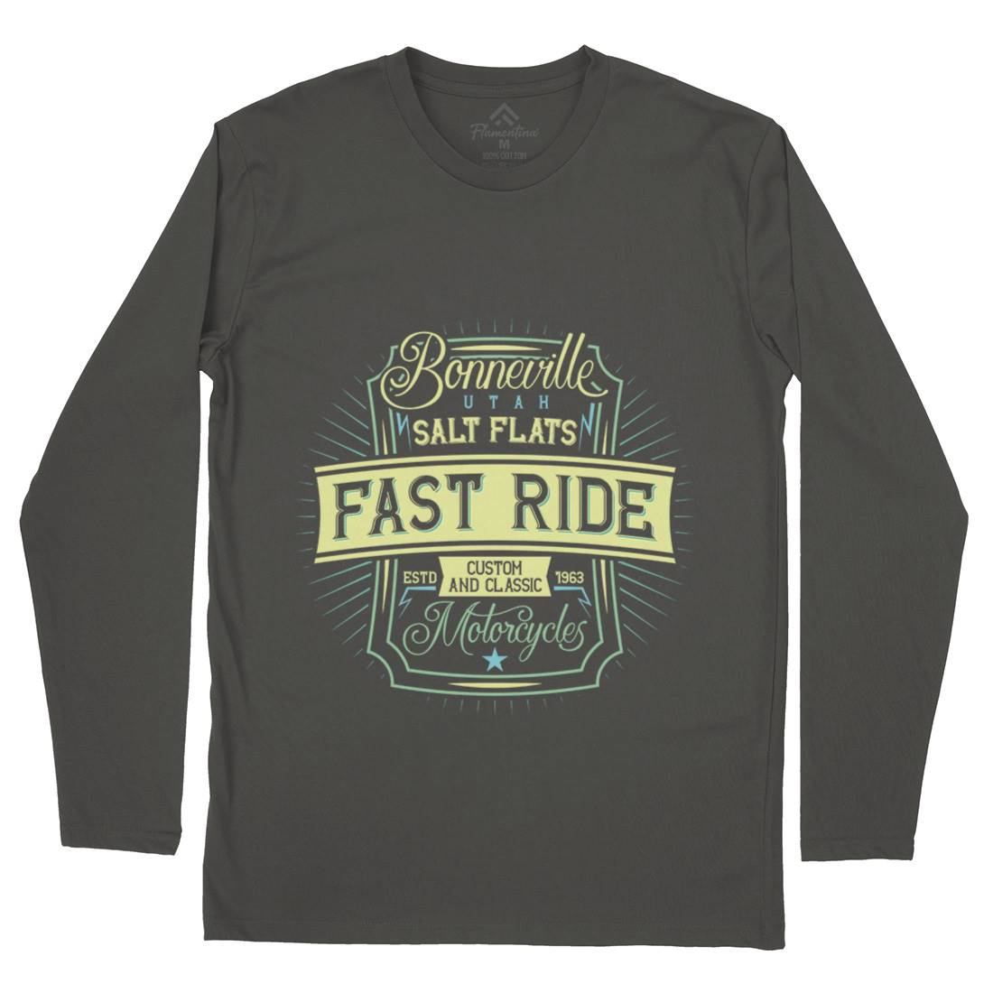 Fast Ride Mens Long Sleeve T-Shirt Motorcycles B295