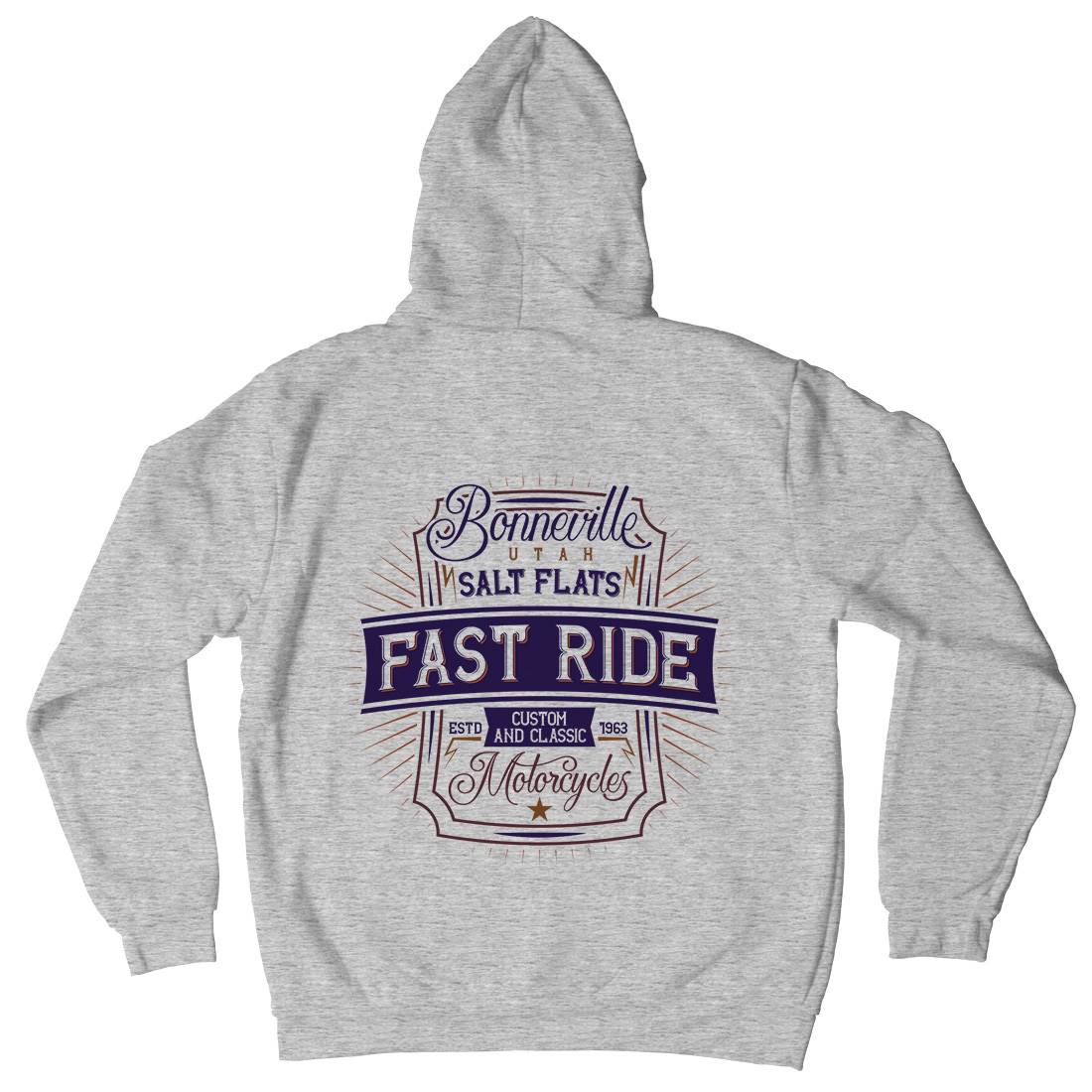 Fast Ride Mens Hoodie With Pocket Motorcycles B295