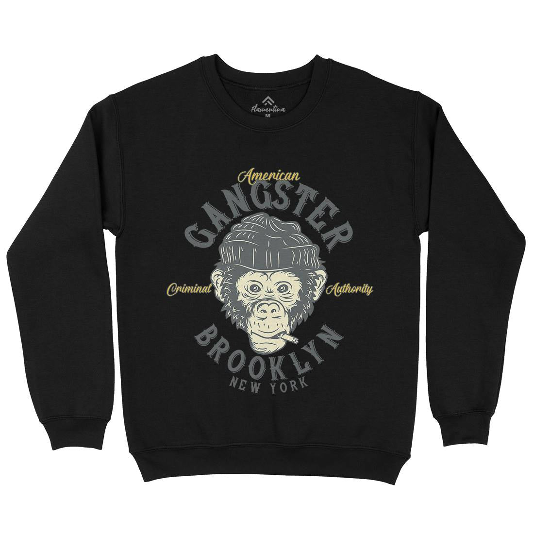 Gangster Monkey Kids Crew Neck Sweatshirt American B296